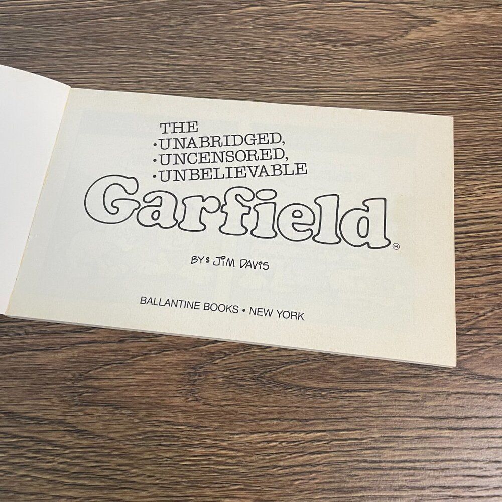 Vintage 1986 The Unabridged, Uncensored, Unbelievable Garfield Comic Jim Davis - Picture 7 of 10